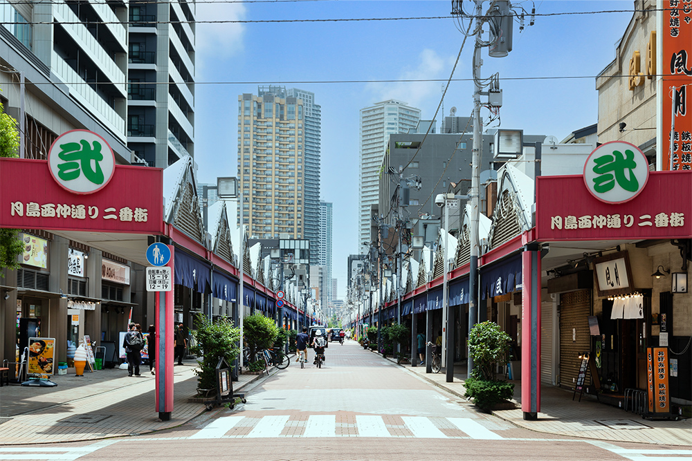 月島西仲通り商店街